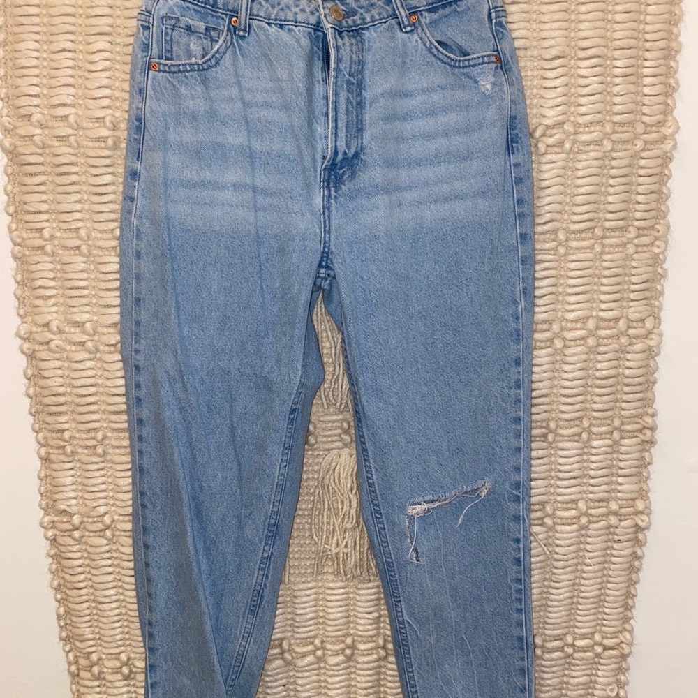 BERSHA ripped mom jeans